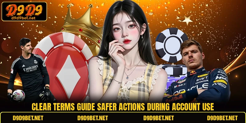 Clear terms guide safer actions during account use