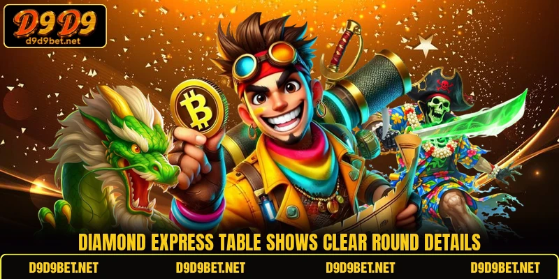 Diamond Express table shows clear round details