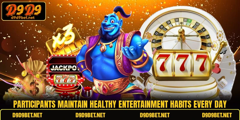 Participants maintain healthy entertainment habits every day