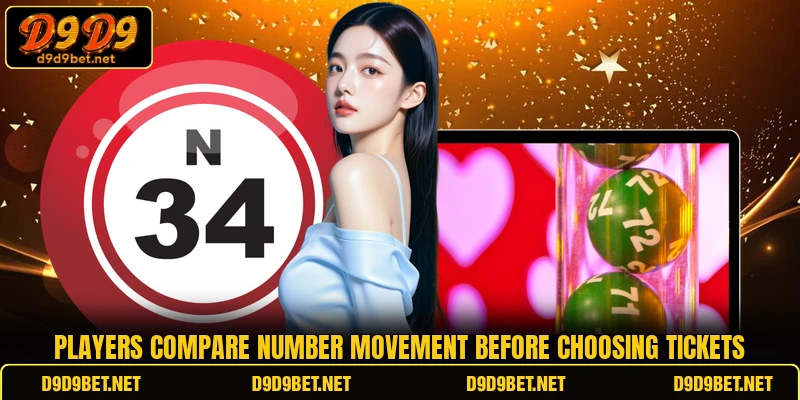 Players compare number movement before choosing tickets Players compare number movement before choosing tickets
