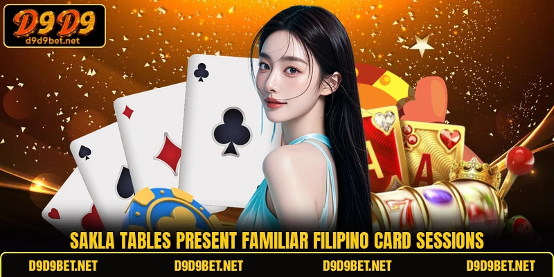 Sakla tables present familiar Filipino card sessions