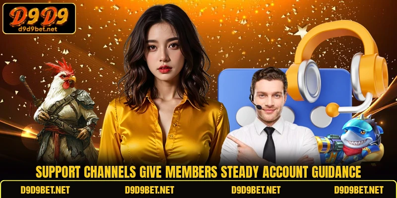 Support channels give members steady account guidance